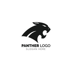 Sleek Panther Profile Logo Design