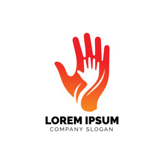 Colorful hand logo with a warm embrace