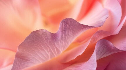 Macro photography reveals the delicate curves and subtle textures of flower petals, bathed in soft, warm light.