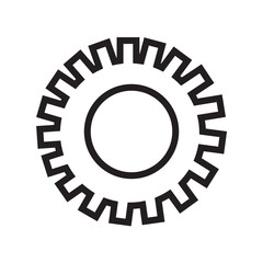 Gear icon vector.Gear sign Isolated on white background. Flat style for graphic design, logo, Web, UI, mobile app, EPS10