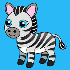 Graphical set of zebra isolated on white background,vector illustration
