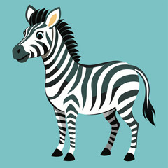 Graphical set of zebra isolated on white background,vector illustration
