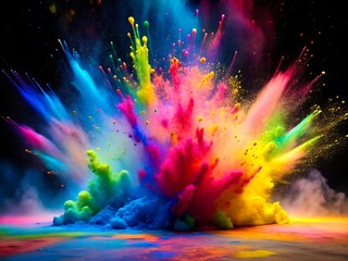 Festival of colors Holi background 