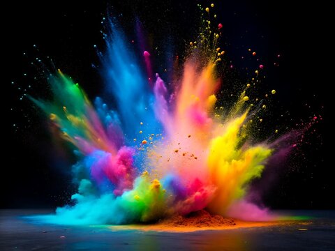 Festival of colors Holi background 