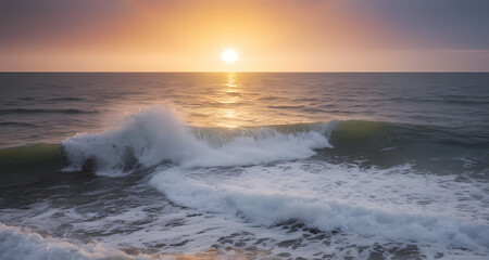 Sunset on the Coast: Blue, Pink, and Purple Hues