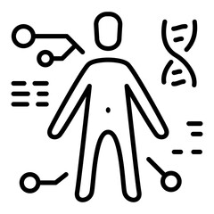human genome bioengineering icon