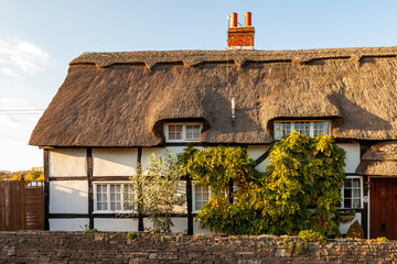Fototapeta na wymiar English Country Cottage, Warwickshire, England