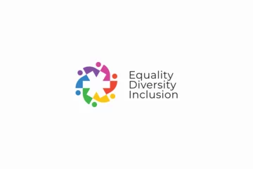 Foto op Plexiglas Equality Diversity Inclusion Issue Human Rights Group Community Social Respect Sign Symbol Logo © captoro