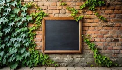 sign board on brick wall