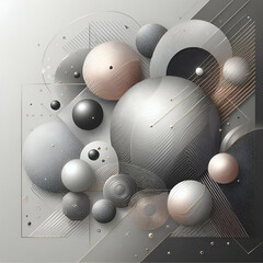 background with spheres
