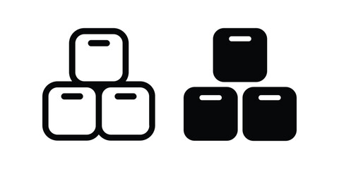 Boxes icon. flat illustration of vector icon