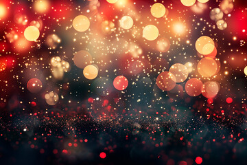 Obraz na płótnie Canvas new year holiday background with lights and bokeh