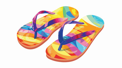 Flip flops isolated icon design vector illustration