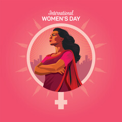 International Women's Day Women Like Superhero