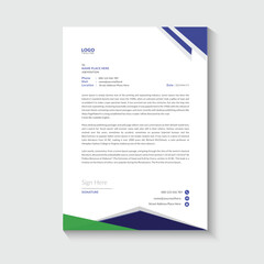 Obraz premium Corporate business letterhead design abstract background