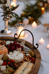 Plateau de fromages pour la fin du d&icirc;ner