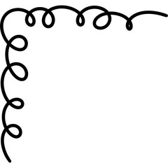 Doodle hand drawn, zigzag line