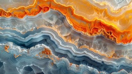 An agate rock's gradient surface.