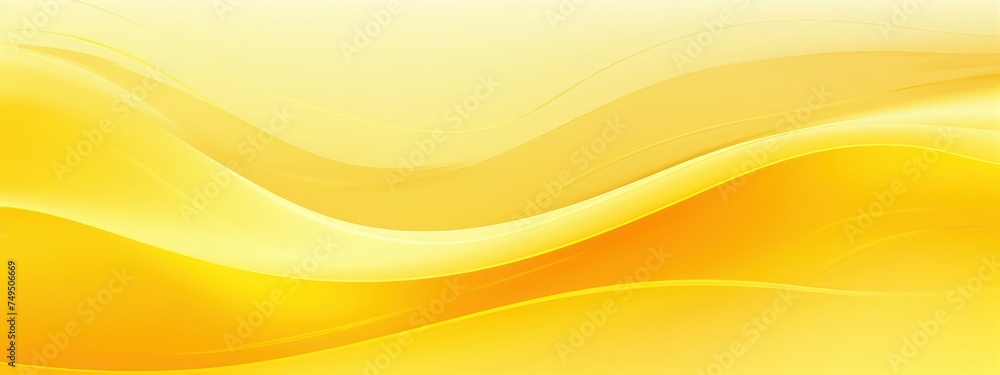 Poster close up of yellow background with waves generative ai