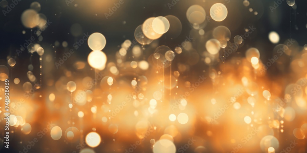 Poster blurry rain drops on window generative ai