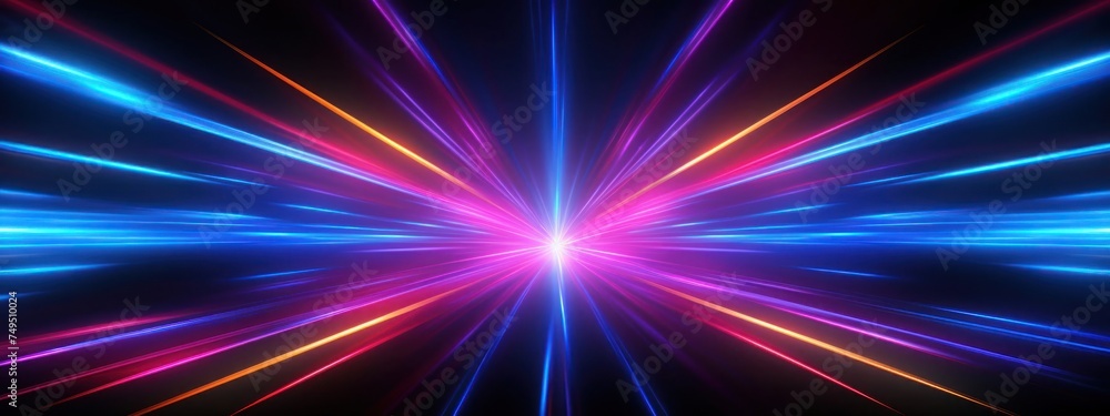 Poster sparkling lights illuminating abstract background generative ai