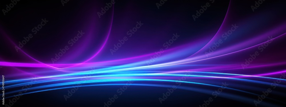 Poster purple and blue background with lines generative ai