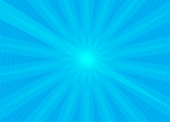 Abstract blue color comic book background design.