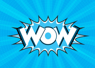 Fototapeta premium Abstract comic book text effect background design.