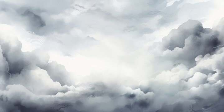 Fantasy cloudy sky as a background. Digital art painting.