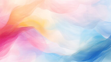 Abstract colorful watercolor for background. Digital art painting on canvas.