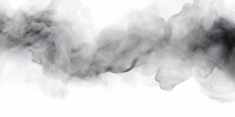 Abstract smoke moves on a white background. Design element. Abstract texture.