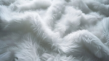 Luxurious White Fur Background for Glamorous Designs - Perfect for Fashion, Home Decor, and Winter Themes