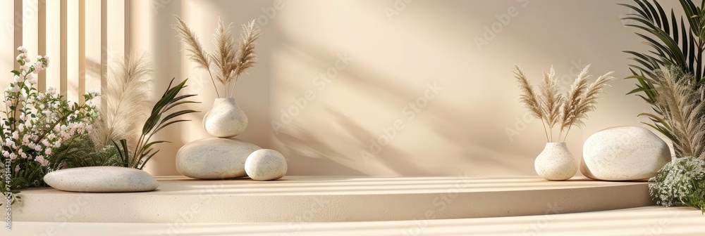 Poster 3d business background with ample copy space for text placement and design elements