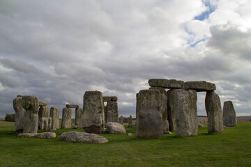 Stonehenge in a cloudy day