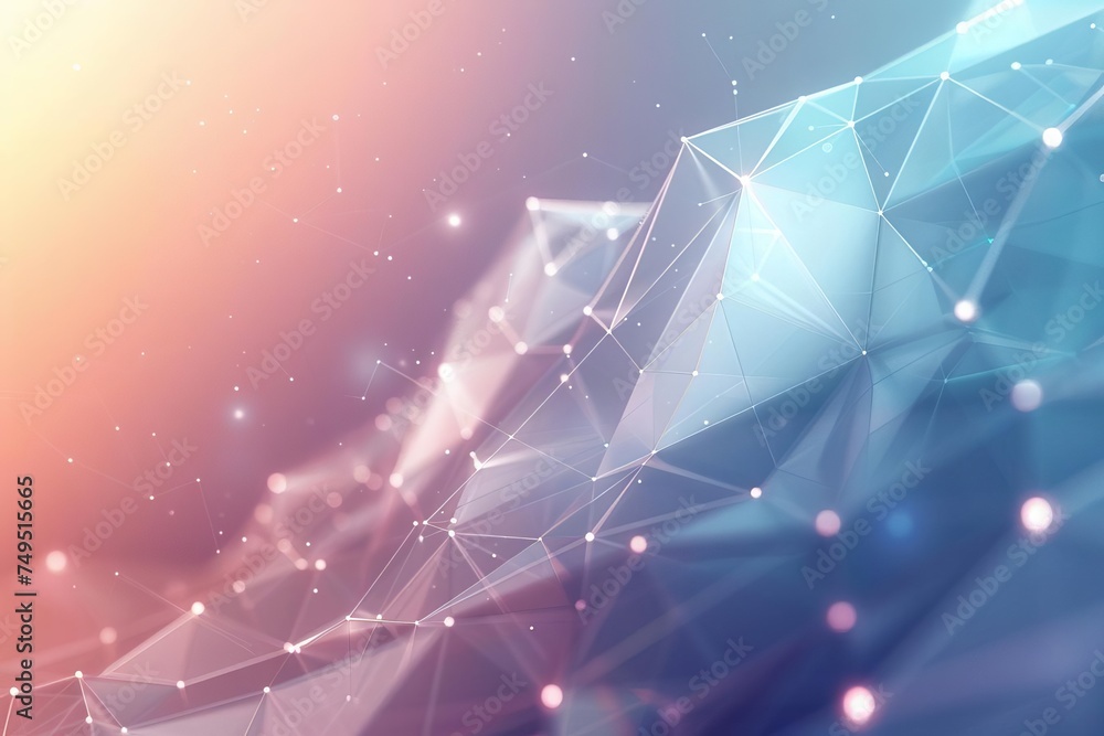 Poster 3d abstract background with a modern technological feel featuring geometric shapes
