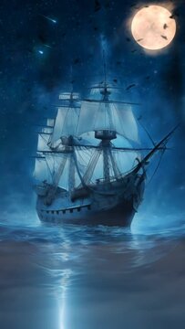 Live Wallpaper f&uuml;r Telefon - Das Geisterschiff 2.