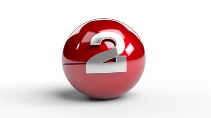 Percent toon isolated on white background.Generative AI