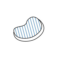 steak concept line icon. Simple element illustration. steak concept outline symbol design.