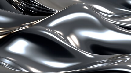 Polished metal background.Generative AI