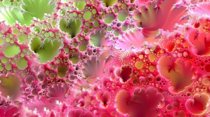 Fototapeta na wymiar Background Texture in the Watermelon Sugar High Fractal Seeds Style created with Generative AI Technology