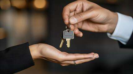 Handing over vehicle keys