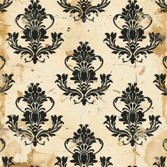 vintage Scrapbooking Pattern Minimalistic 