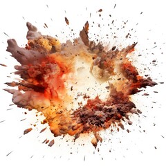 Explosion border isolated on White background