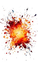 Explosion border isolated on White background
