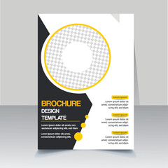 Business brochure design vector template. Cover modern layout, annual report, poster, flyer in A4 with colorful geometric shapes eps 10 file