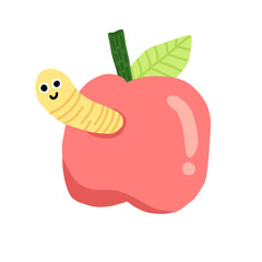 apple and worm