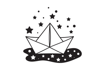 Paper Boat Bundle, Boat Silhouette, Seaside, Clipart, Ocean Lover, Vinyl Laser Cut File, DIY, Boat Maritime, Seafaring Bundle, Stencil, Boat, Office Clipart, Toys, Kids Clipart, Toy Clipart, Origami C