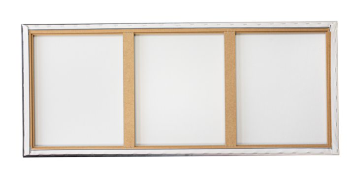 Canvas stretched on the stretcher