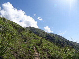 clouds over the mountains, landscapes