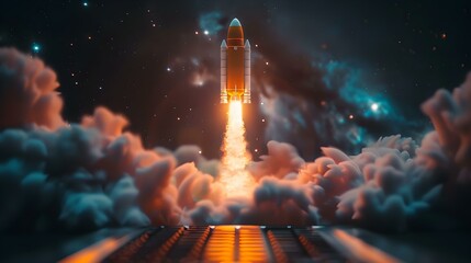 Rocketing Towards Success: Symbolic Innovation and Business Growth. Concept Innovation Strategies, Business Growth, Symbolic Innovation, Success Mindset, Creative Leadership